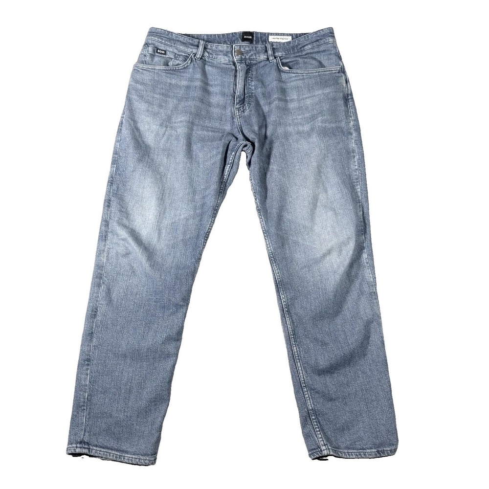 BOSS Hugo Boss Re.Maine Regular Fit Jeans Mens 33x30 Blue Stretch 50527029